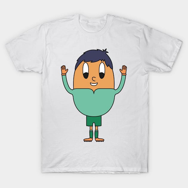 Soccer-Goalkeeper Egg T-Shirt by M.-P.-Mueller